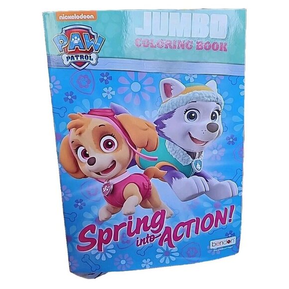 Nickelodeon Paw Patrol Kids Coloring & Activity Book 'Spring into Action' 80 pg - Picture 2 of 5